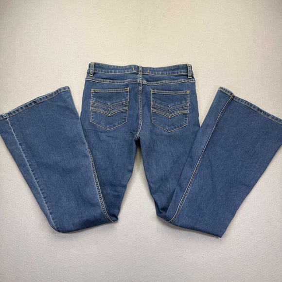 Free People Denim - Free People Womens Size 30 Blue Medium Wash Low Rise‎ Flare Leg Denim Jeans
